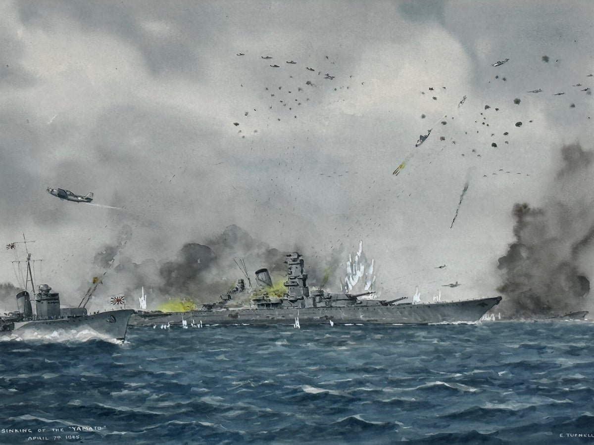 Eric Tufnell Yamato Naval Watercolour 1963 | Parker Gallery