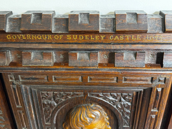 17th Century Wall Portrait Sculpture Sir Edward Massey Governor City Of Gloucester - Cheshire Antiques Consultant Ltd