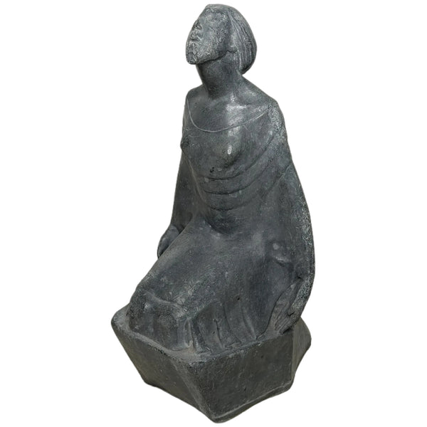 Sculpture of Joan of Arc in the Manner of Eric Gill circa 1920s