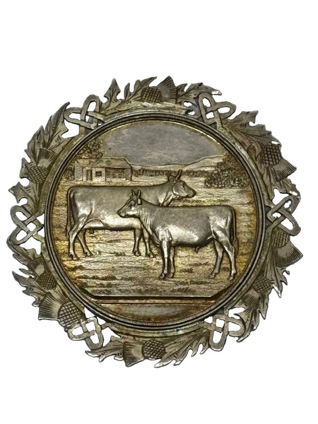 Scottish Agricultural Prize Medal – Ayrshire Herd Book Society Solid Silver c.1890s
