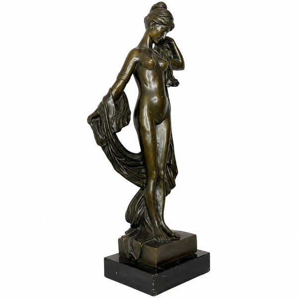 La Source After Auguste Moreau  c1900 French Bronze Celebrating Feminine Harmony