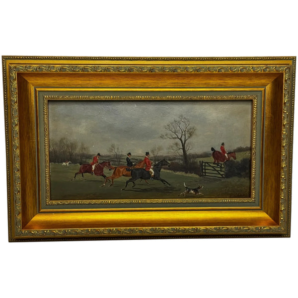 Full Cry The Berkeley Hunt – A Victorian Sporting Oil c1880