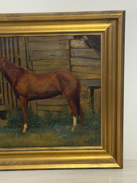 The Horse, British Modernist Equestrian Oil Painting Attributed to Lionel Ellis