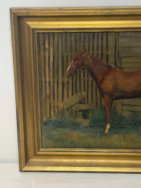 The Horse, British Modernist Equestrian Oil Painting Attributed to Lionel Ellis