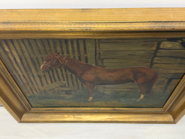 The Horse, British Modernist Equestrian Oil Painting Attributed to Lionel Ellis