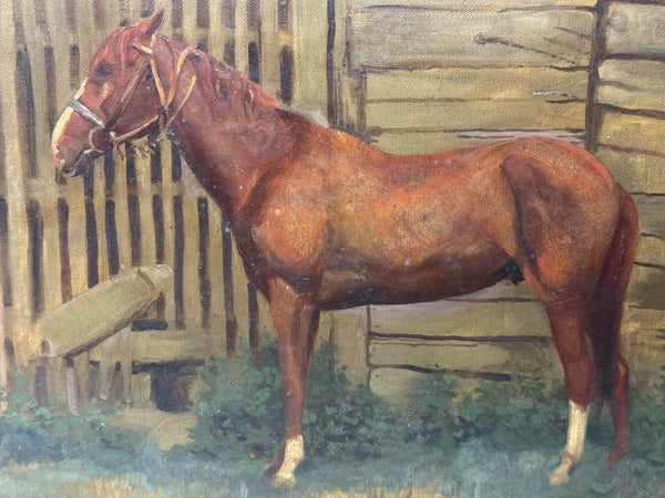 The Horse, British Modernist Equestrian Oil Painting Attributed to Lionel Ellis