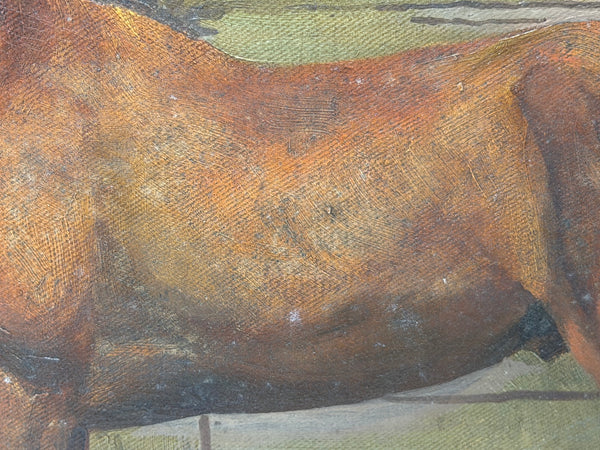 The Horse, British Modernist Equestrian Oil Painting Attributed to Lionel Ellis
