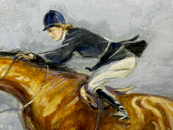 Equestrian Masterpiece Pat Smythe & Finality Showjumper of the Year, Horse of the Year Show, Harringay 1949