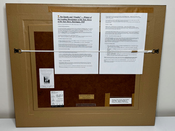 Equestrian Masterpiece Pat Smythe & Finality Showjumper of the Year, Horse of the Year Show, Harringay 1949