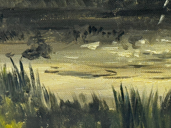 Oil Painting Canadian Ducks Pintails Flushed Out Wetlands In British Columbia By Hugh Monahan