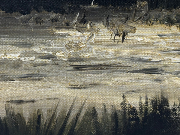 Oil Painting Canadian Ducks Pintails Flushed Out Wetlands In British Columbia By Hugh Monahan