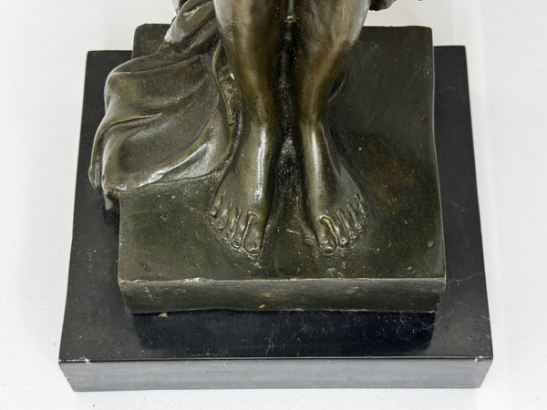 La Source After Auguste Moreau  c1900 French Art Nouveau Bronze Celebrating Feminine Harmony