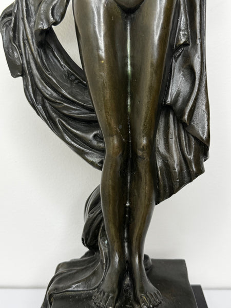 La Source After Auguste Moreau  c1900 French Art Nouveau Bronze Celebrating Feminine Harmony