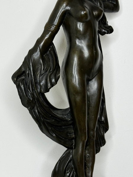 La Source After Auguste Moreau  c1900 French Art Nouveau Bronze Celebrating Feminine Harmony