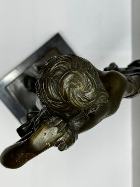 La Source After Auguste Moreau  c1900 French Art Nouveau Bronze Celebrating Feminine Harmony