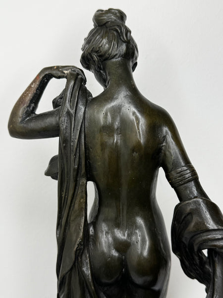 La Source After Auguste Moreau  c1900 French Art Nouveau Bronze Celebrating Feminine Harmony
