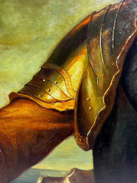 Baroque Grandeur Portrait of Jean Philippe d’Orléans in Ceremonial Armour After Jean-François de Troy