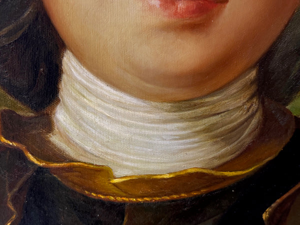 Baroque Grandeur Portrait of Jean Philippe d’Orléans in Ceremonial Armour After Jean-François de Troy