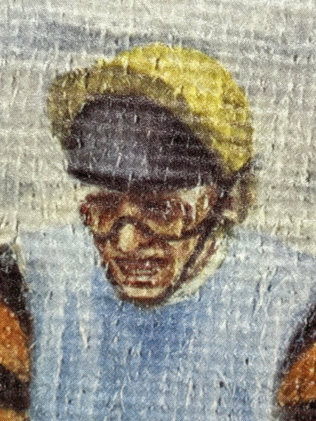 Peter Deighan Sporting Oil Painting Burrough Hill Lad  & Brown Chamberlin Cheltenham Gold Cup 1984 Signed Both Jockeys