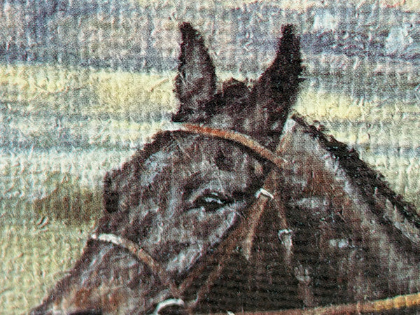 Peter Deighan Sporting Oil Painting Burrough Hill Lad  & Brown Chamberlin Cheltenham Gold Cup 1984 Signed Both Jockeys