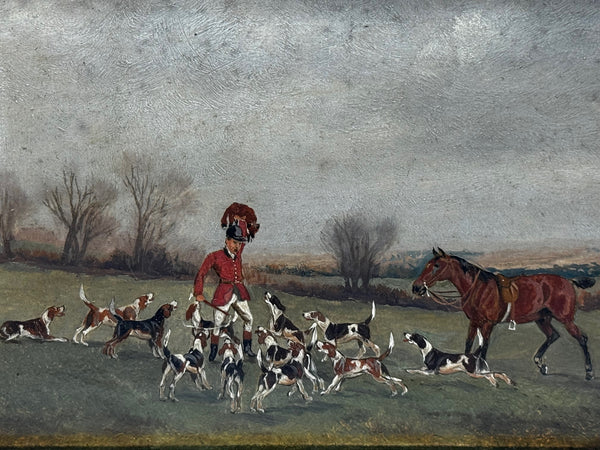 The Death The Berkeley Hunt – A Victorian Sporting Oil c1880