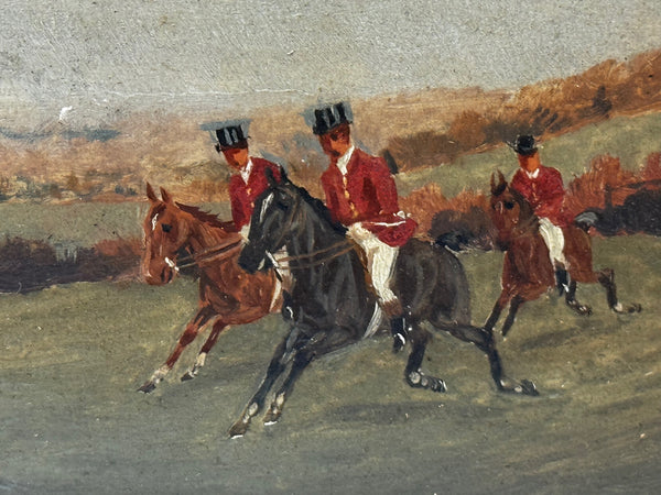 The Death The Berkeley Hunt – A Victorian Sporting Oil c1880