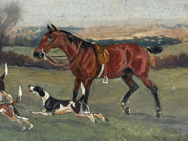The Death The Berkeley Hunt – A Victorian Sporting Oil c1880