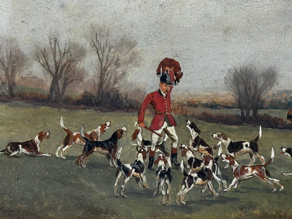 The Death The Berkeley Hunt – A Victorian Sporting Oil c1880