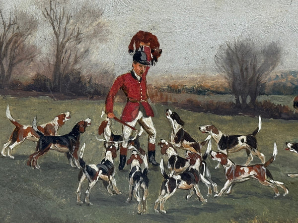 The Death The Berkeley Hunt – A Victorian Sporting Oil c1880