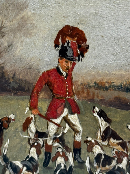 The Death The Berkeley Hunt – A Victorian Sporting Oil c1880