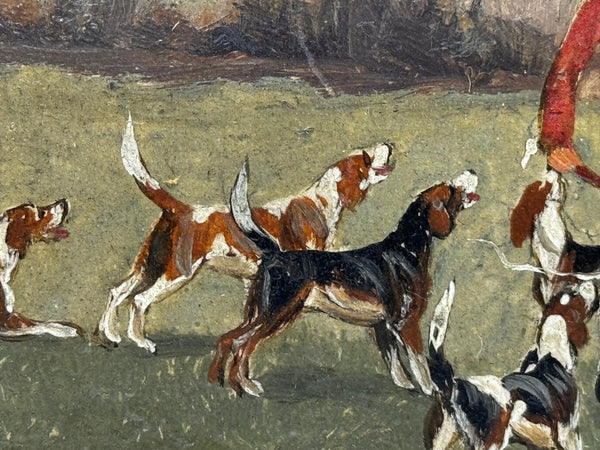 The Death The Berkeley Hunt – A Victorian Sporting Oil c1880