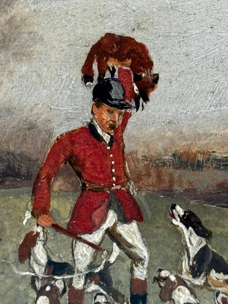 The Death The Berkeley Hunt – A Victorian Sporting Oil c1880