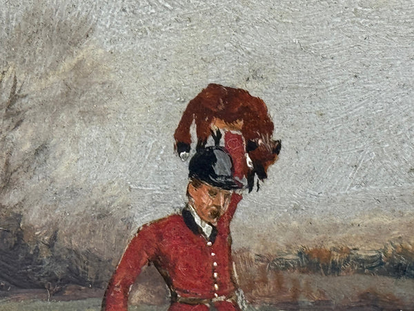 The Death The Berkeley Hunt – A Victorian Sporting Oil c1880