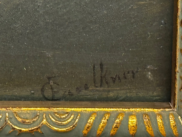 The Meet, Berkeley Hunt – Victorian Sporting Oil by Charles Faulkner