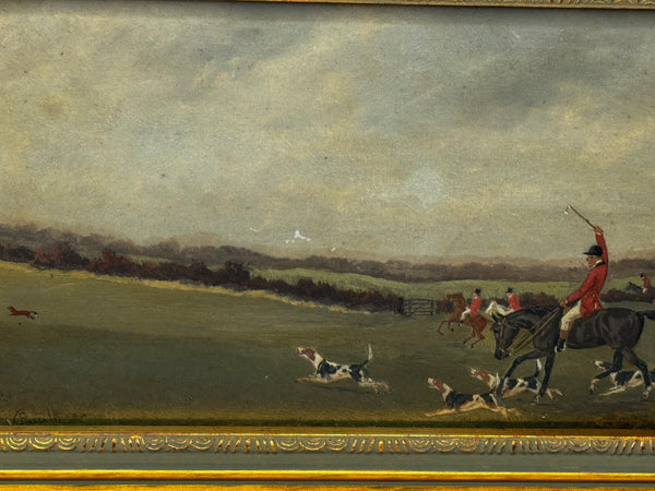 View Halloo The Berkeley Hunt – A Victorian Sporting Oil c1880