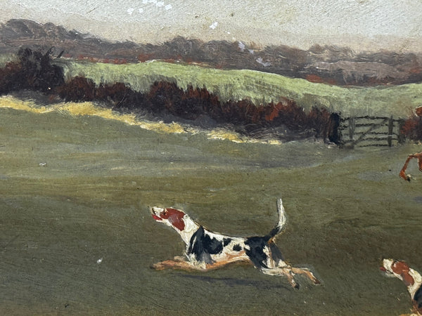 View Halloo The Berkeley Hunt – A Victorian Sporting Oil c1880