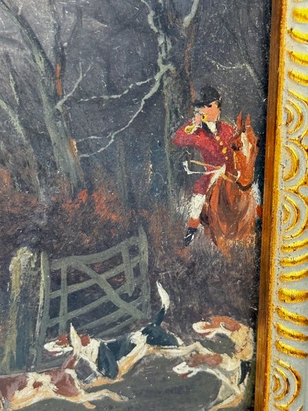 View Halloo The Berkeley Hunt – A Victorian Sporting Oil c1880