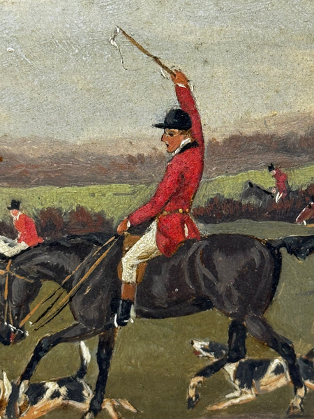 View Halloo The Berkeley Hunt – A Victorian Sporting Oil c1880