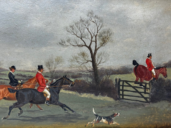 Full Cry The Berkeley Hunt – A Victorian Sporting Oil c1880