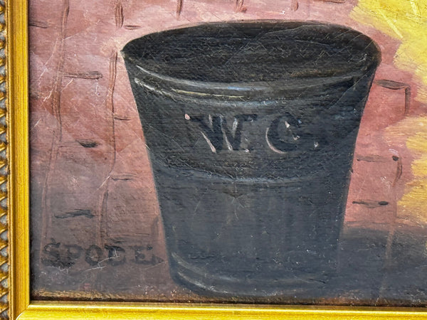 c1840 Victorian Horse Oil Portrait  William The Conqueror In Stable by Samuel Spode