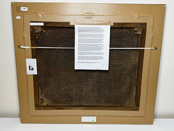 c1840 Victorian Horse Oil Portrait  William The Conqueror In Stable by Samuel Spode