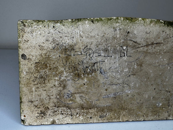 Modernist Cubist Stone Face Relief Sculpture In the Manner of Picasso & John Milne School