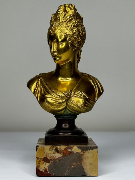 Belle Époque Bronze Bust of Marie Antoinette –Parisian Workshop c.1880