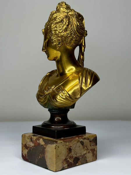 Belle Époque Bronze Bust of Marie Antoinette –Parisian Workshop c.1880