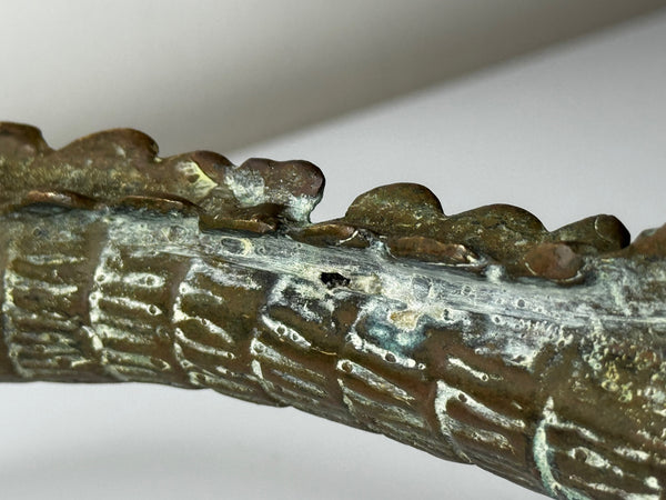 French Antique Bronze Crocodile Fountain Head Water Feature In the manner of Antoine-Louis Barye, c.1920