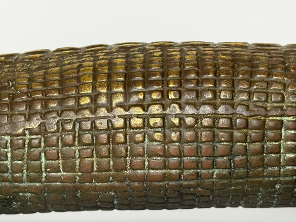 French Antique Bronze Crocodile Fountain Head Water Feature In the manner of Antoine-Louis Barye, c.1920