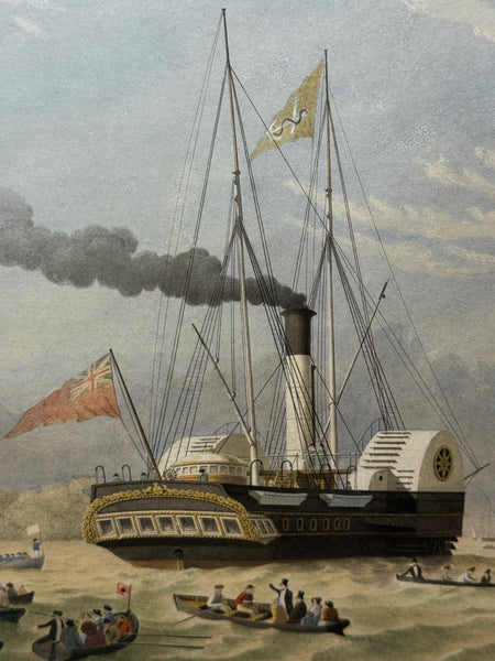 HMY Victoria & Albert I First Royal Steam Yacht off Osborne House 19thC Victorian British Marine Watercolour in the Manner of Nicholas Condy