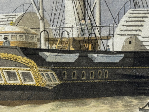 HMY Victoria & Albert I First Royal Steam Yacht off Osborne House 19thC Victorian British Marine Watercolour in the Manner of Nicholas Condy