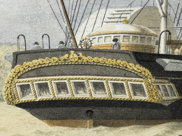 HMY Victoria & Albert I First Royal Steam Yacht off Osborne House 19thC Victorian British Marine Watercolour in the Manner of Nicholas Condy