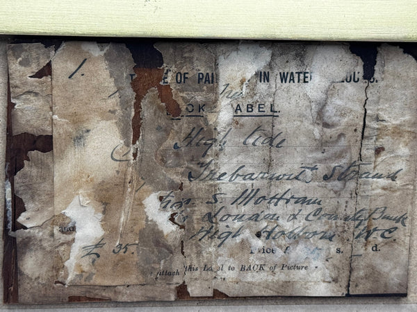 Marine Painting High Tide off Trebarwith Strand Dramatic Cornish Shipwreck Signed by Charles Sim Mottram RBA c1894